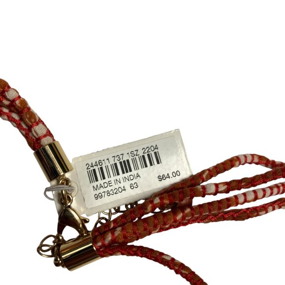 New J.Jill Gorgeous Pure Jill Orange Tie-Dye-Print Multistrand Bead Necklace $64 - Picture 4 of 8